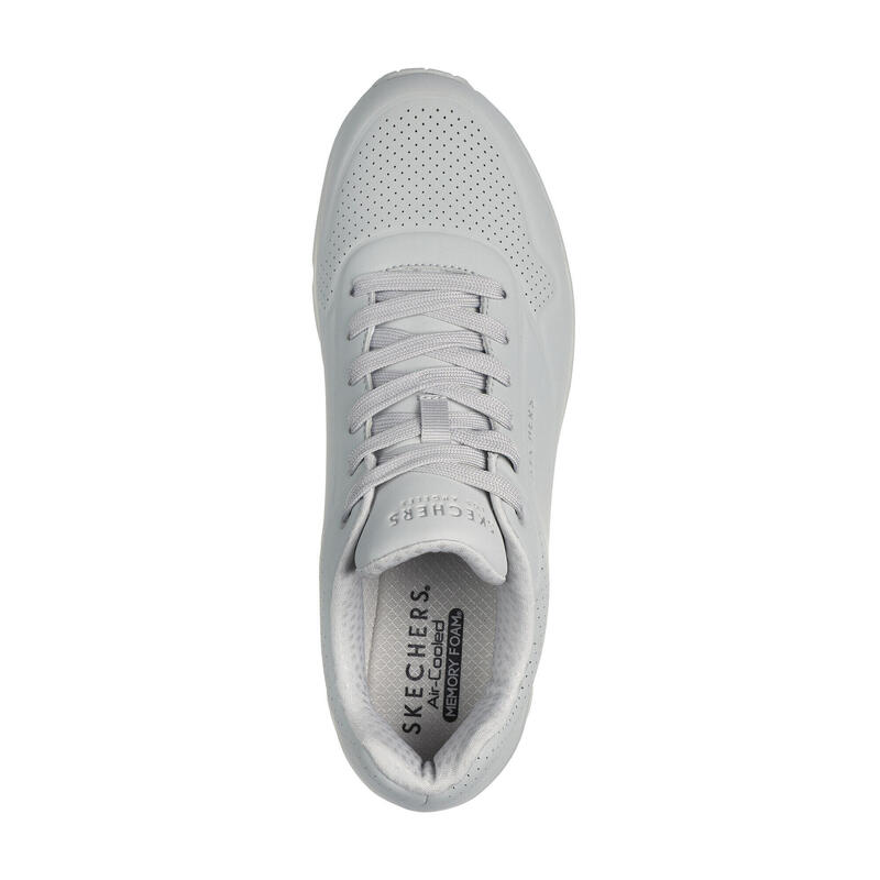SKECHERS Homme UNO STAND ON AIR Sneakers Gris clair