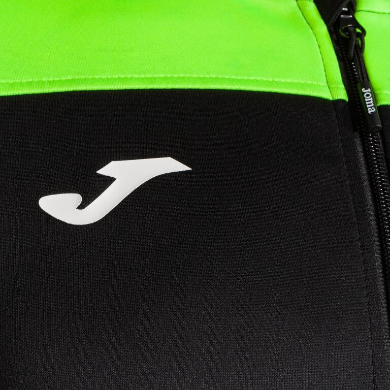 Trening cu gluga Joma Phoenix II, negru/galben fluo, 3XL