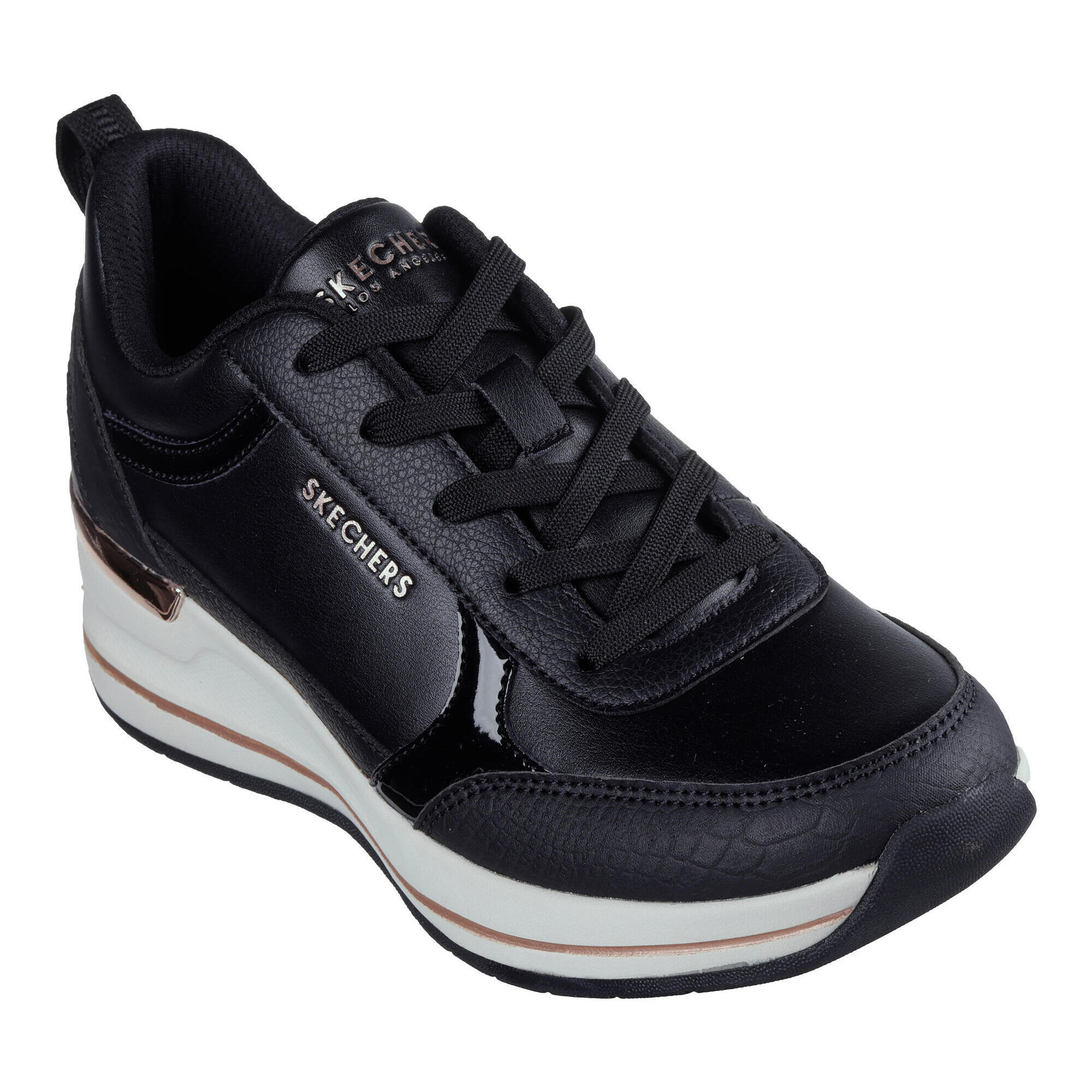 Skechers - Skechers Femme Billion 2 Fine Shine Sneakers Noir - Baskets - Noir - 37,5 - Decathlon