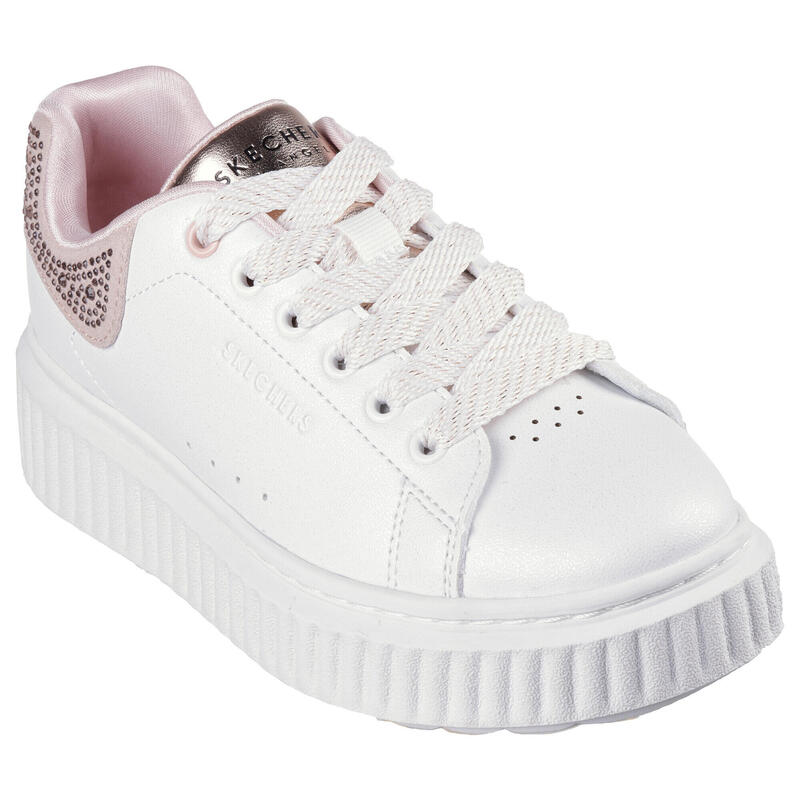 SKECHERS Kinderen HI RIDGE Sneakers Wit / Wit / Roze