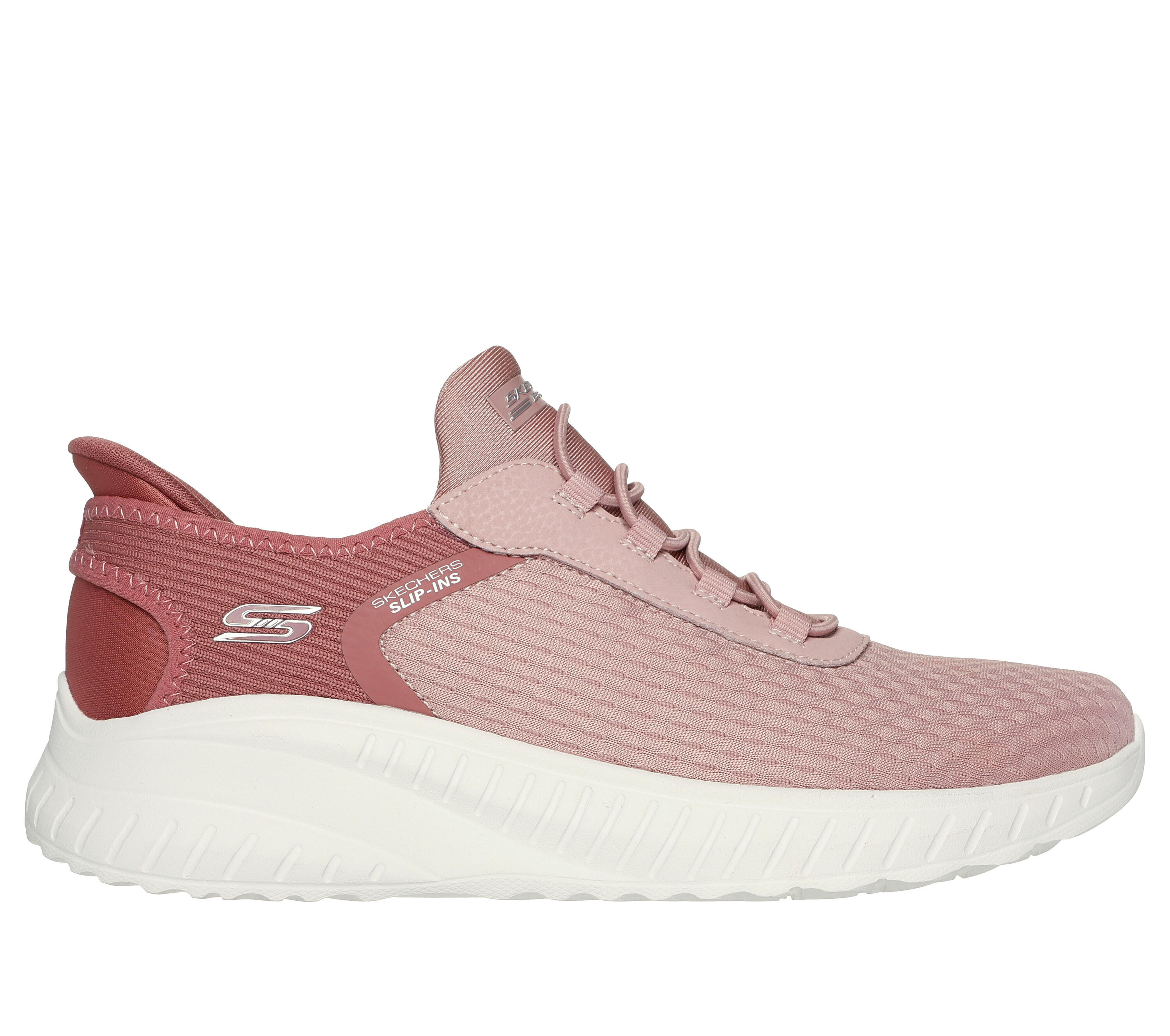 SKECHERS Donna BOBS SQUAD CHAOS IN COLOR Sneakers Rosa antico 5/5