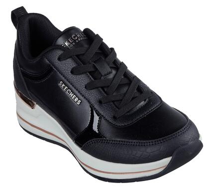 SKECHERS Femme BILLION 2 FINE SHINE Sneakers Noir