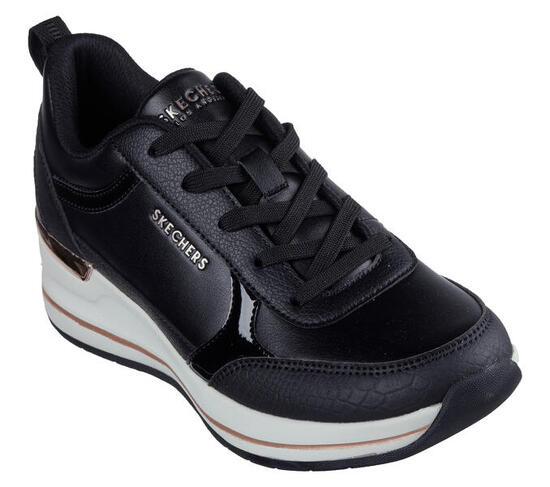 SKECHERS Femme BILLION 2 FINE SHINE Sneakers Noir