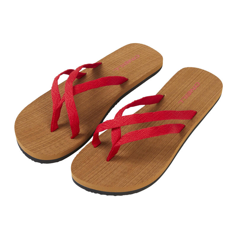 Flip papucs O'Neill Ditsy Strap Bloom Sandals, Piros, Nők