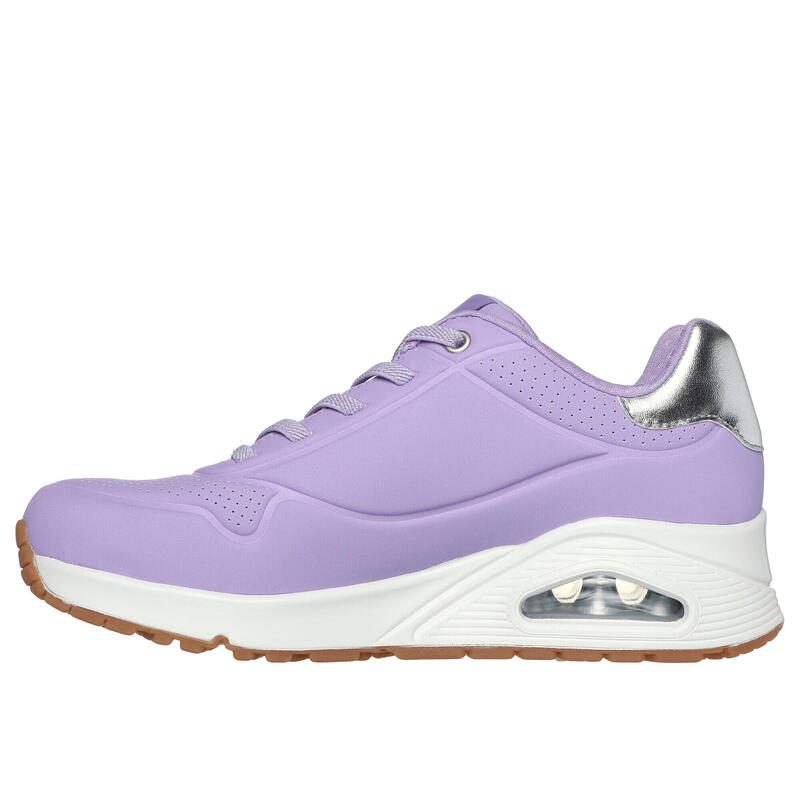 SKECHERS Femme UNO SHIMMER AWAY Sneakers Lila / Rose Lila / Rose or