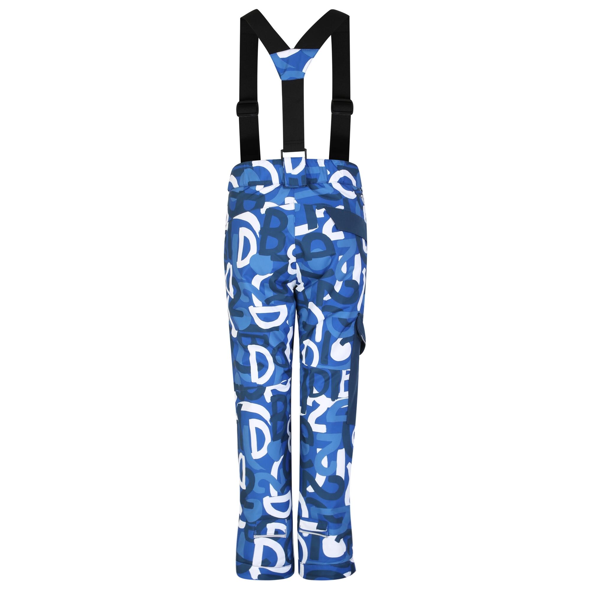 Childrens/Kids Pow Graffiti Ski Trousers (Olympian Blue) 2/5