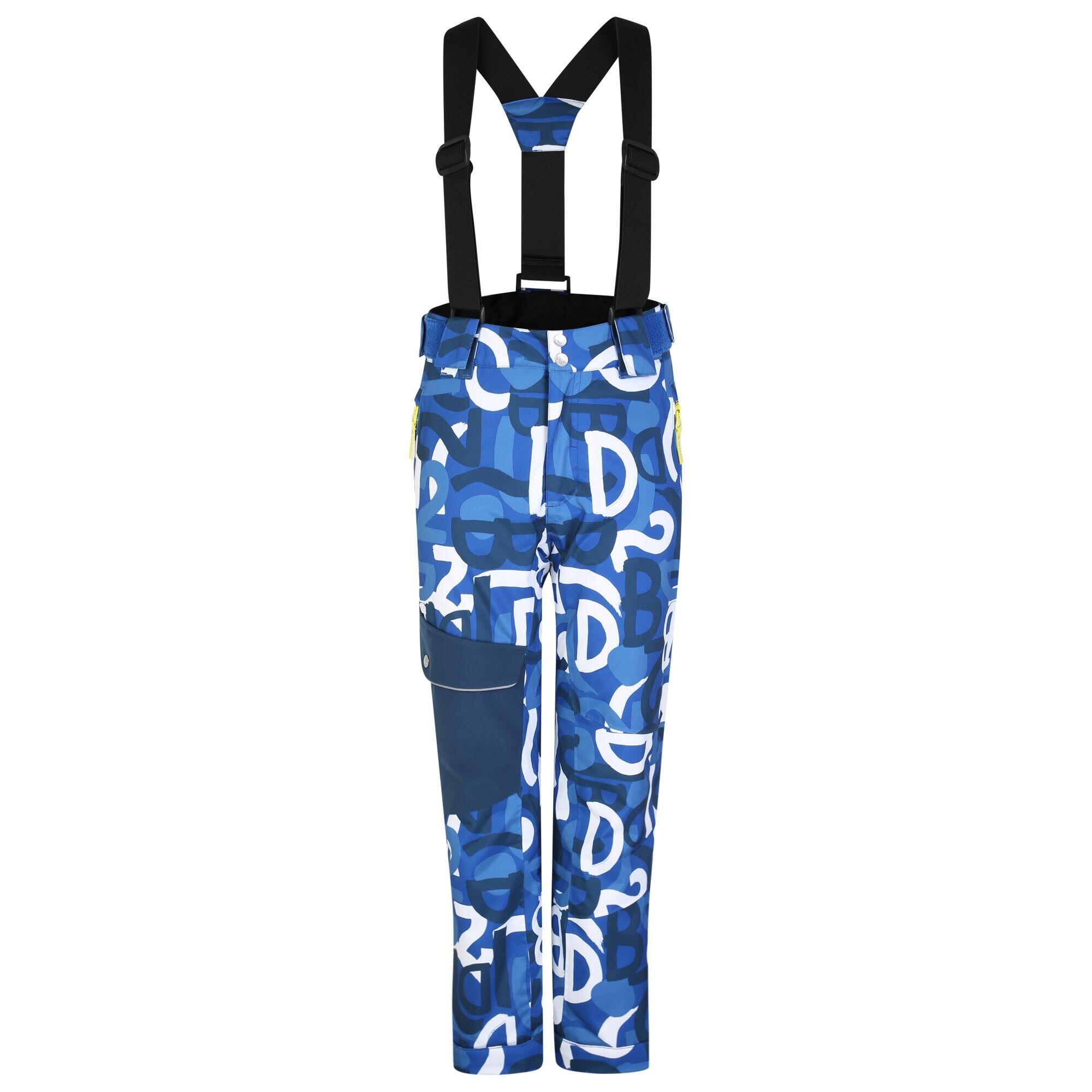 Bambini Graffiti Pantaloni Da Sci Dare 2B Pow Olympian Blue |  Dare 2b