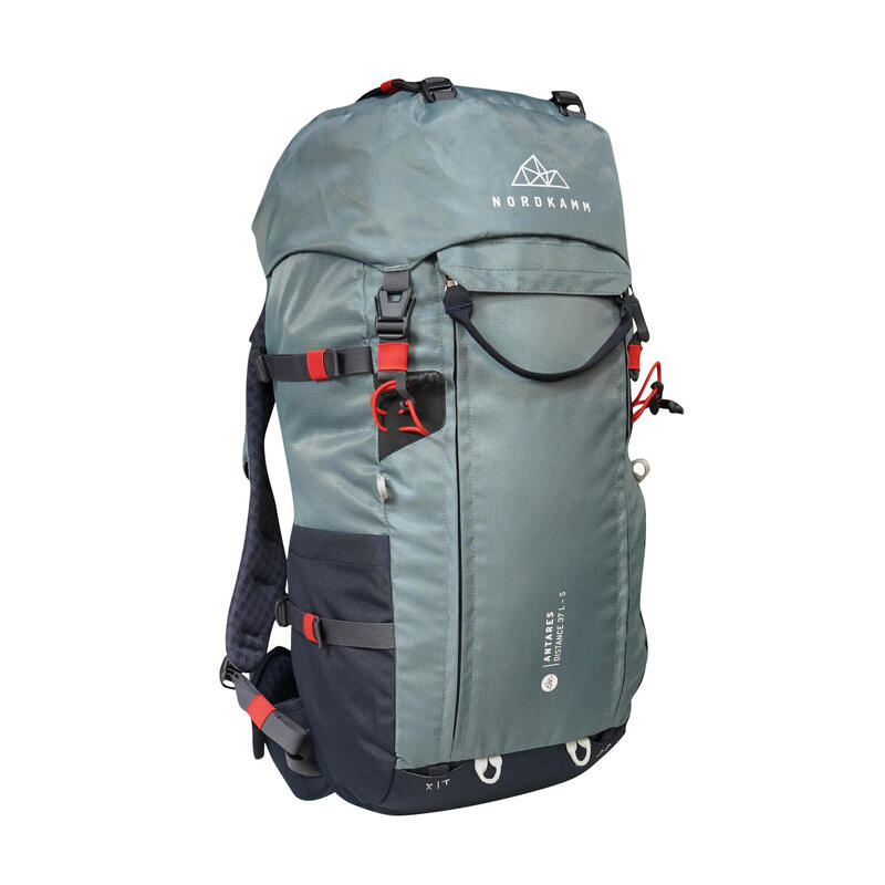 Sac à Dos Randonnée 40L étanche - Polyester/nylon - Gris - Pour Trekking, Voyage, Camping