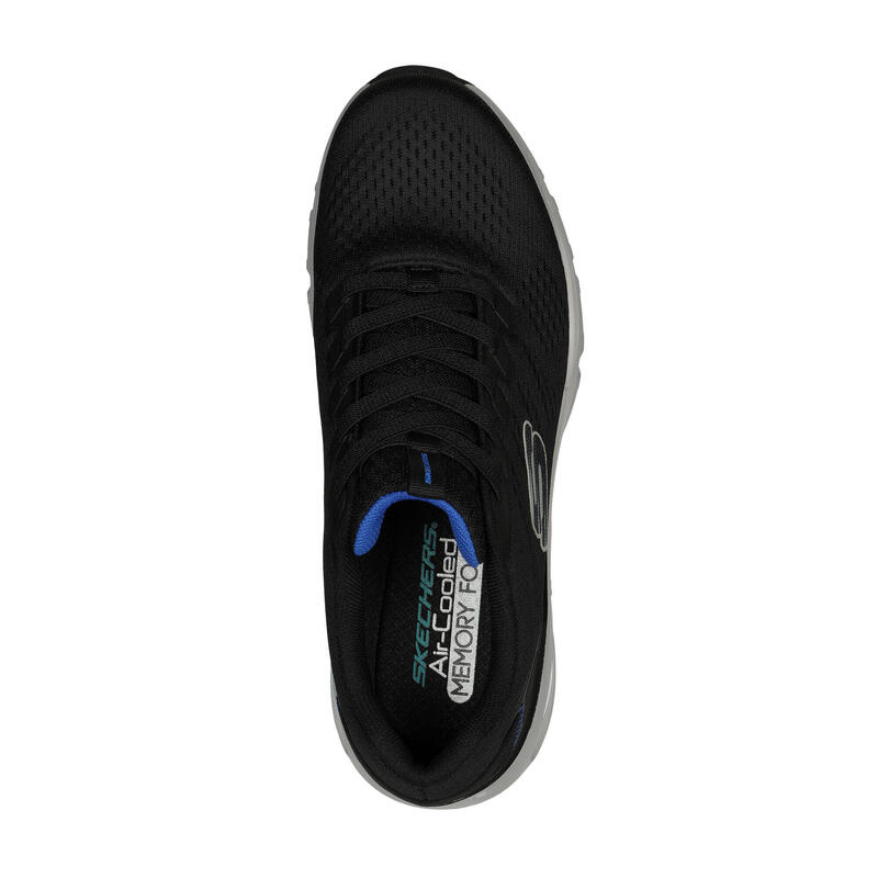 SKECHERS Heren SKECH-AIR VENTURA Sneakers Zwart / Zwart / Blauw