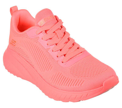 SKECHERS Donna BOBS SQUAD CHAOS COOL RYTHMS Sneakers Blu Lime neon