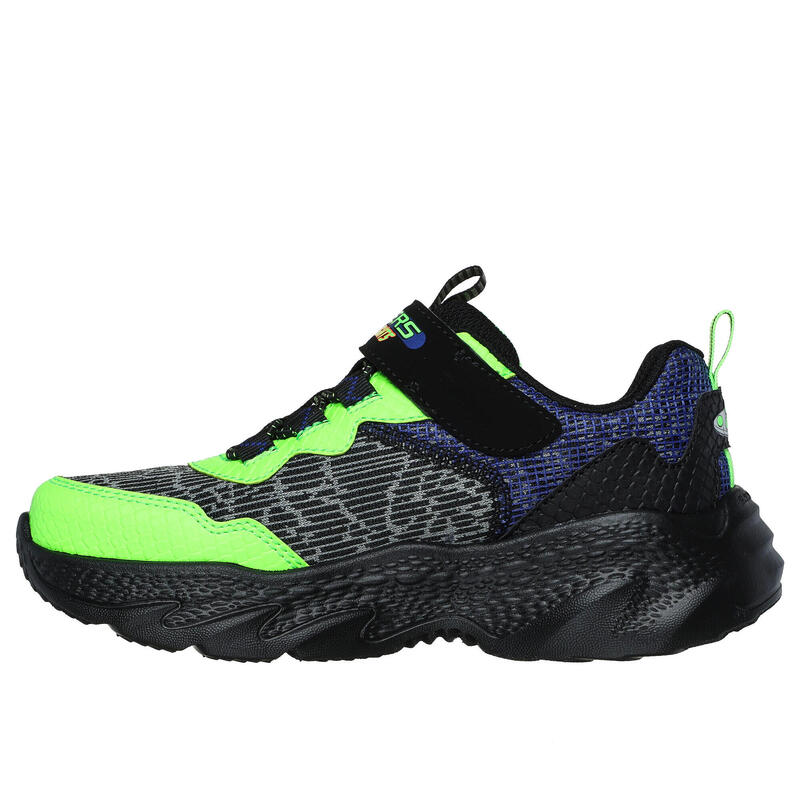 SKECHERS Kinderen CREATURE-LIGHTS Sneakers Zwart / Zwart / Limoen