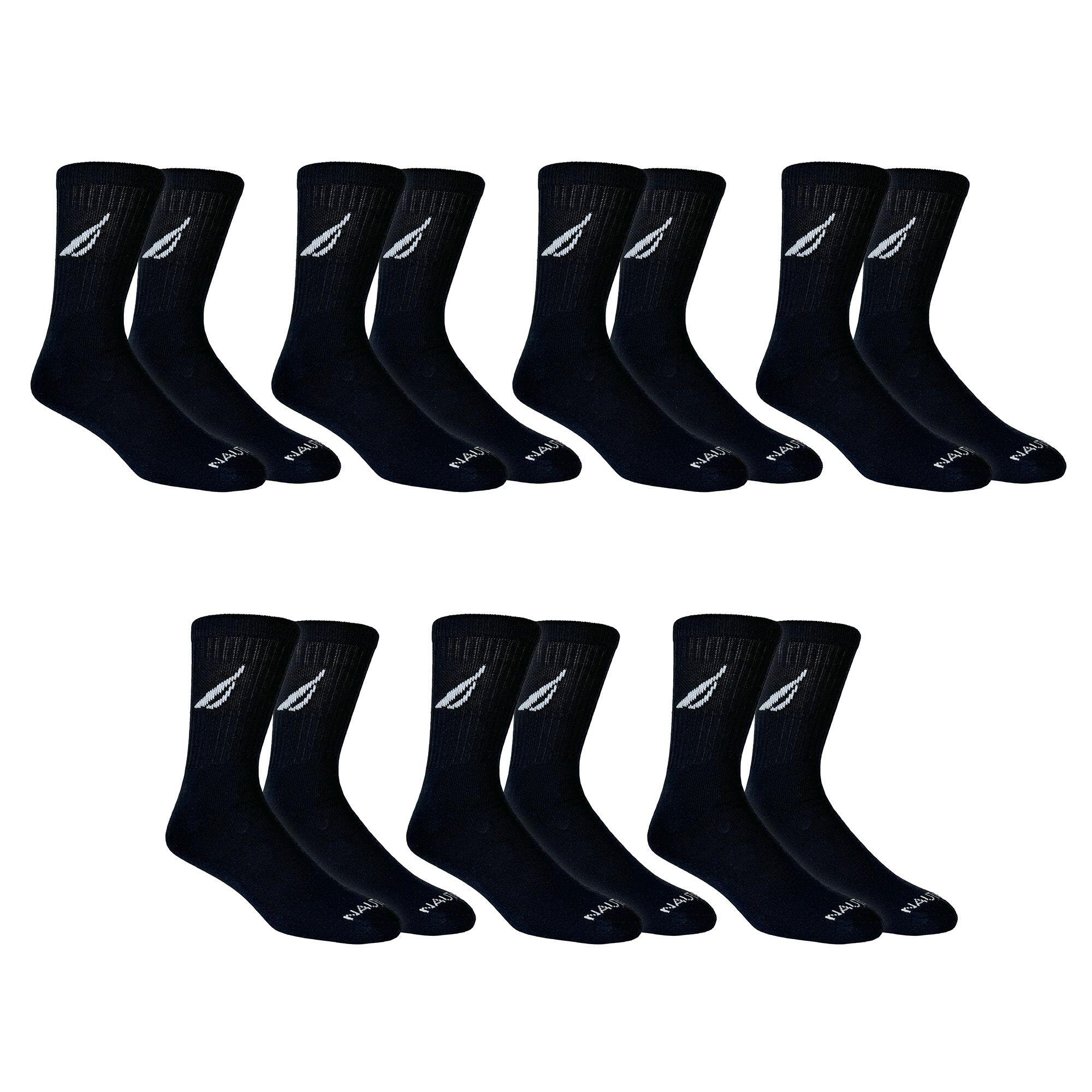 NAUTICA NAUTICA MEN'S 7PK CREW SOCKS