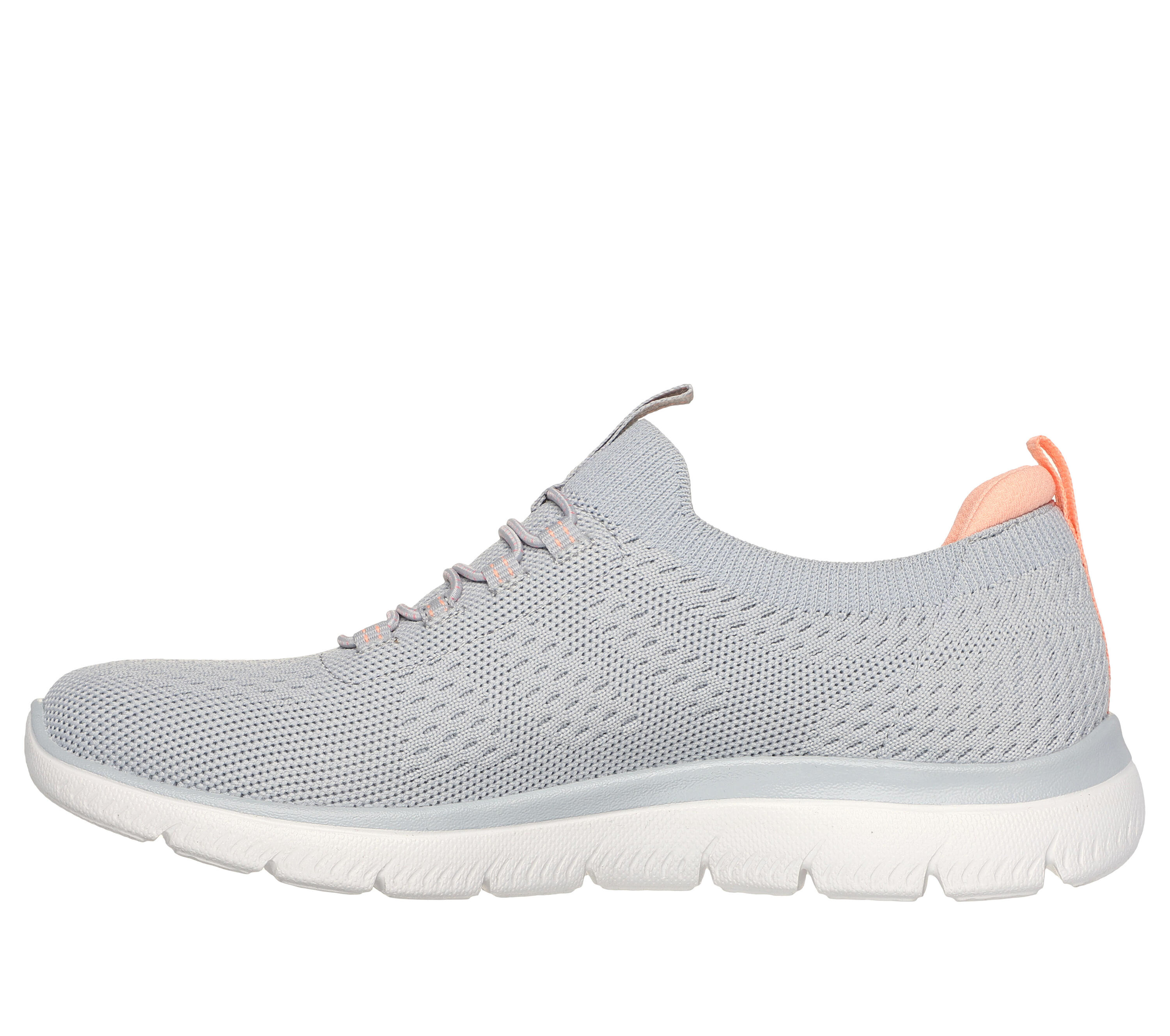 SKECHERS Dames SUMMITS TOP PLAYER Opschuiven Grijs / Pink / Koraal 4/7