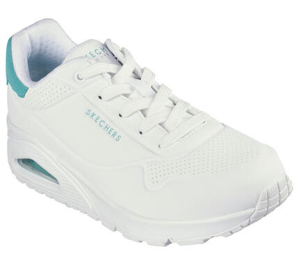Baskets Femme Baskets Skechers UNO - POP BACK Blanc Blanc Skechers