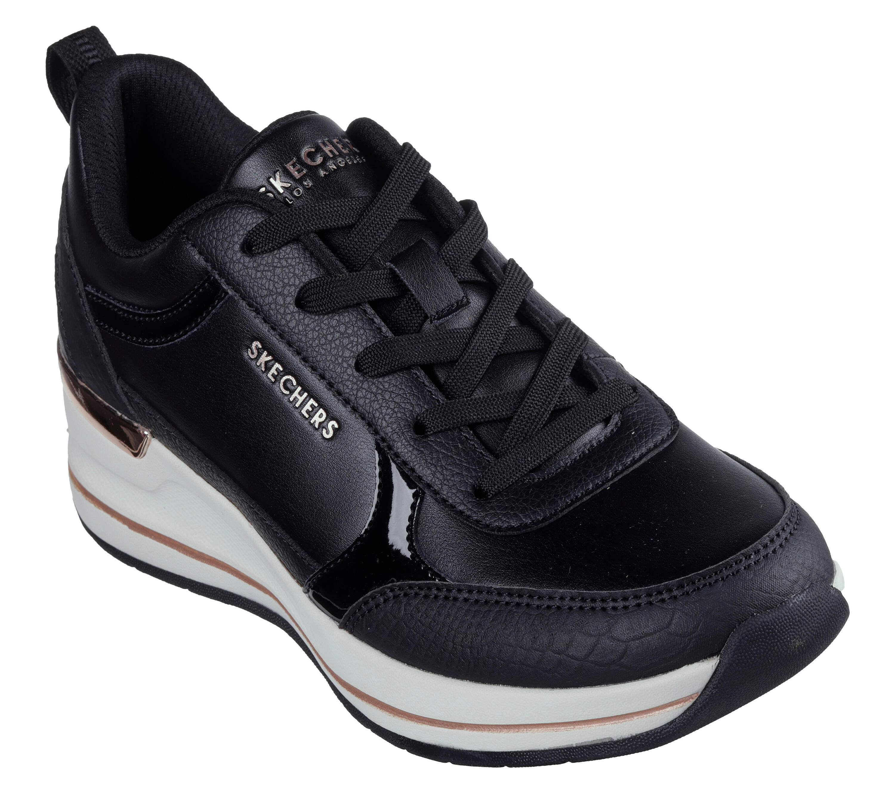 Sapatilhas femininas Skechers Billion Preto. 1/7