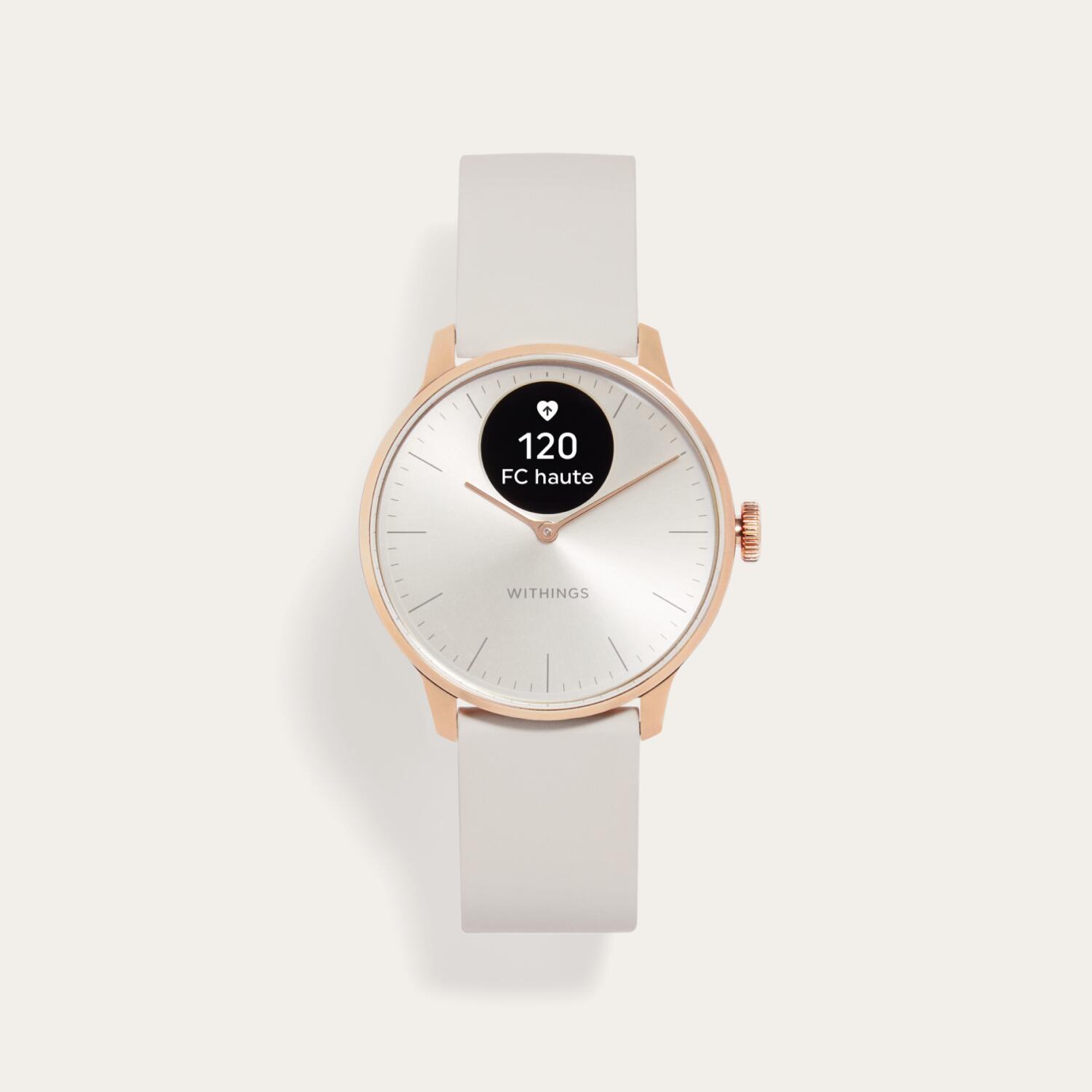 Withings - Withings Scanwatch Light - Montre Connectée Santé Cardiovasculaire, 37mm Or Rose - Montre - Rose - Taille Unique - Decathlon
