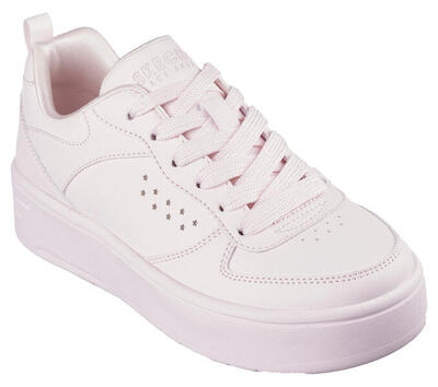 Skechers kinderen court high color zone sneakers lichtroze