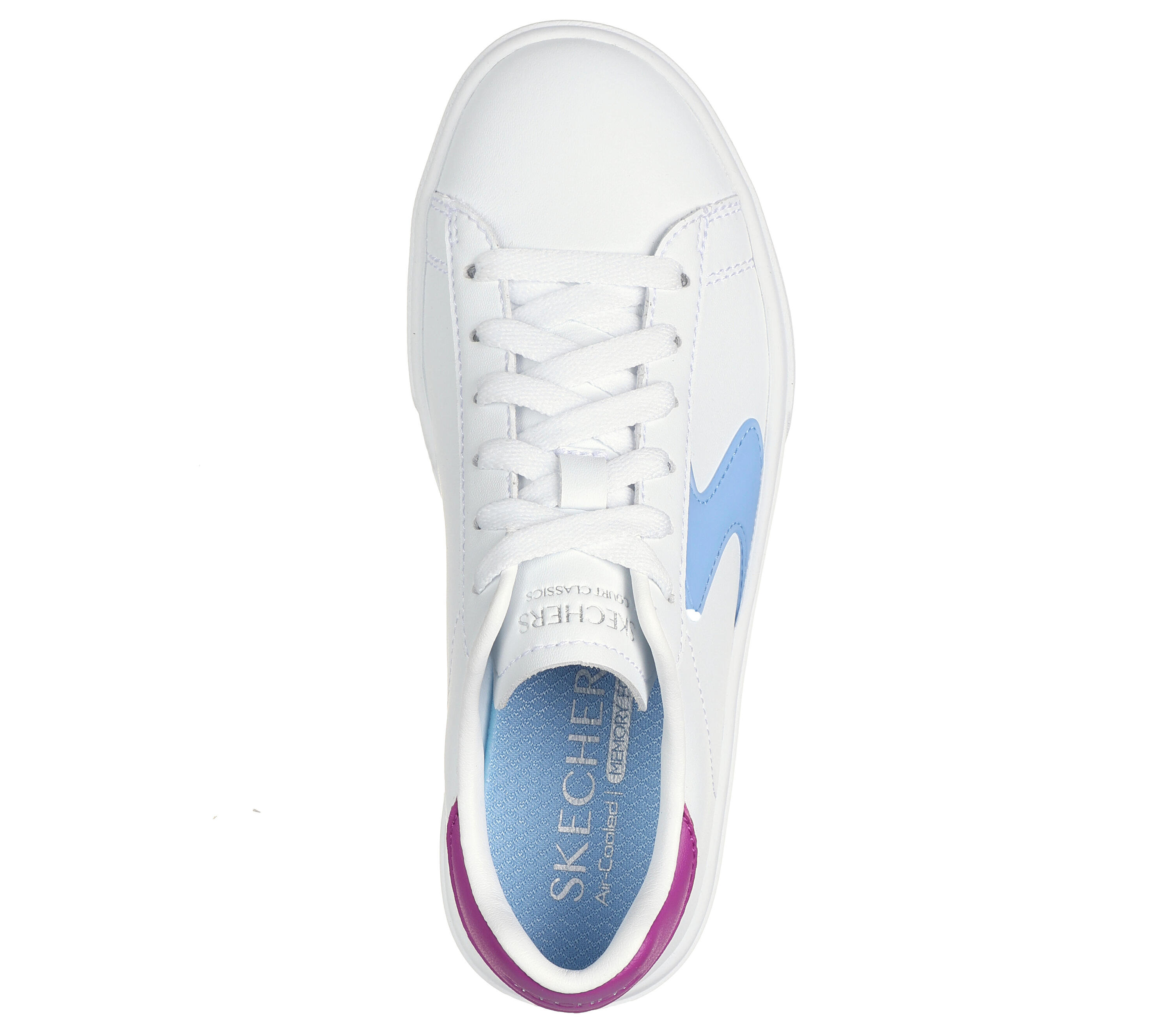 SKECHERS Enfants EDEN LX Sneakers Beige / Blanc / Pourpre 2/5