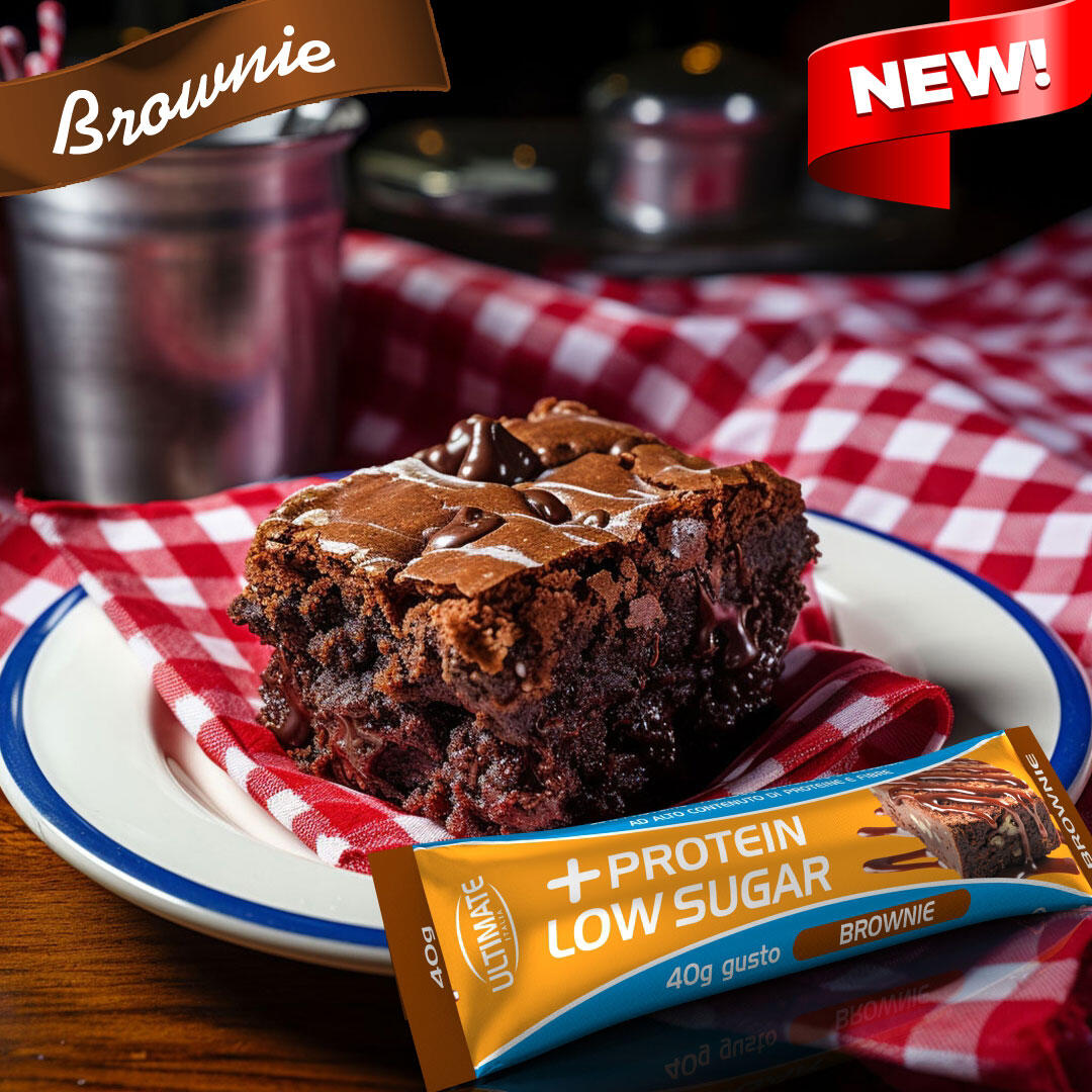 Integratore alimentare – BARRETTA + PROTEIN LOW SUGAR BROWNIE 5/6