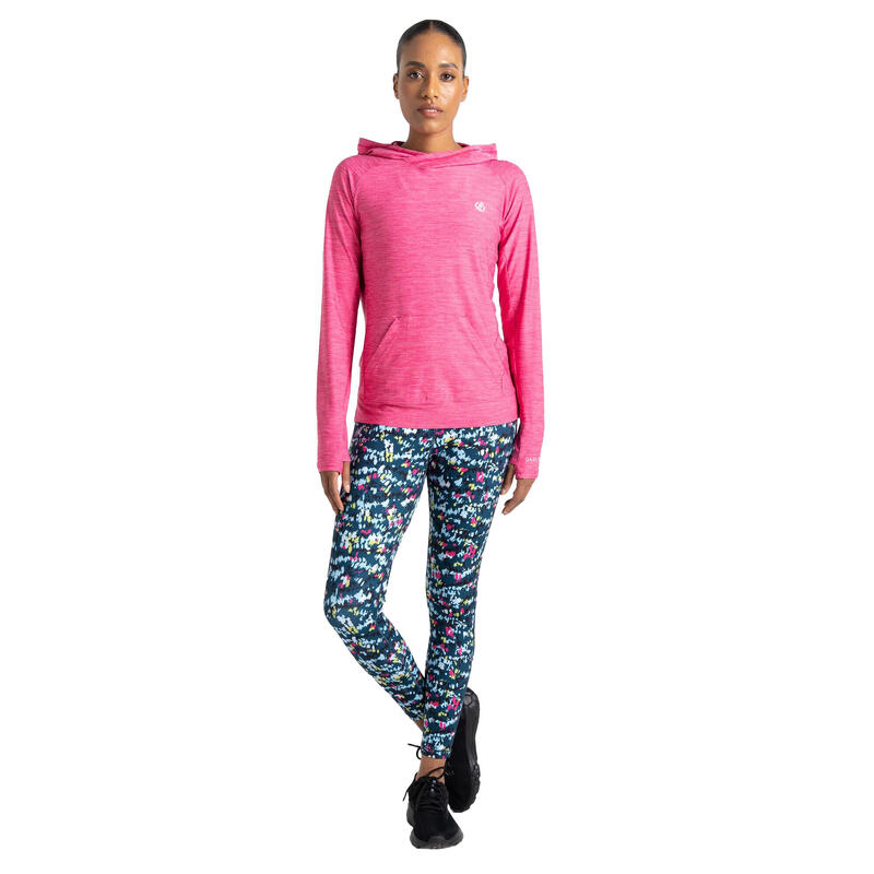 Dames Sprint City Marl Lichtgewicht Hoodie (Puur Roze)