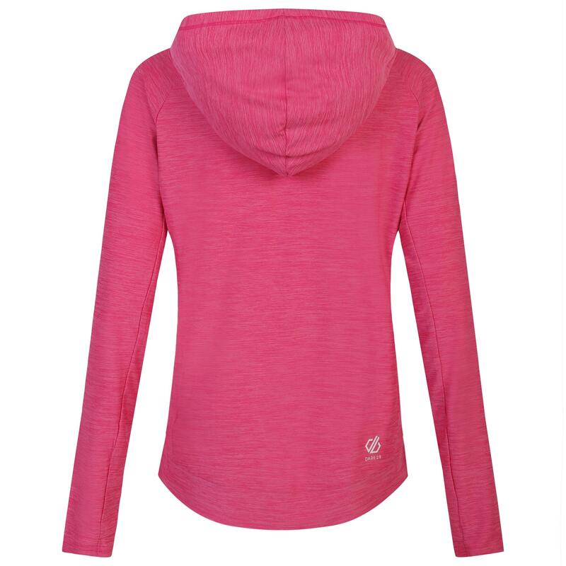 Dames Sprint City Marl Lichtgewicht Hoodie (Puur Roze)