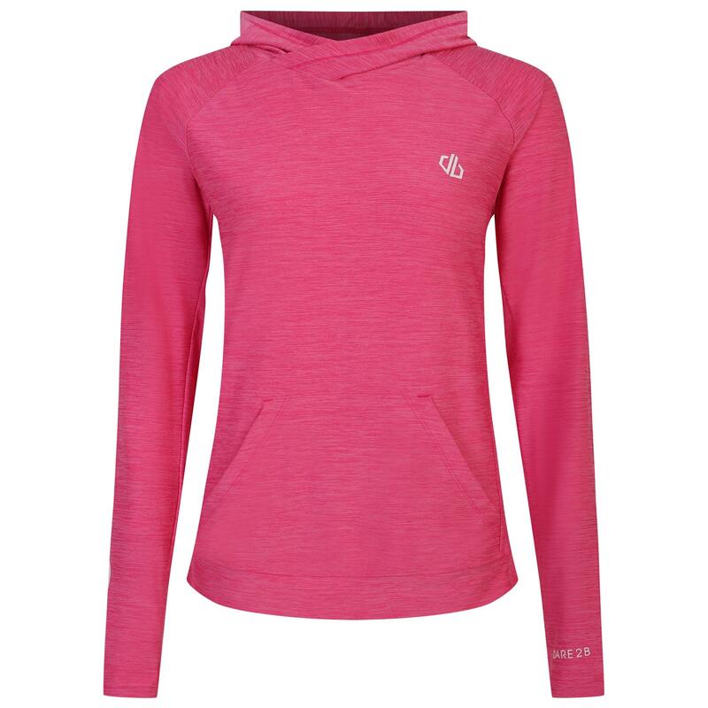 Dames Sprint City Marl Lichtgewicht Hoodie (Puur Roze)