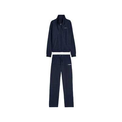 Tuta donna in cotone con zip e collo alto stampa paisley