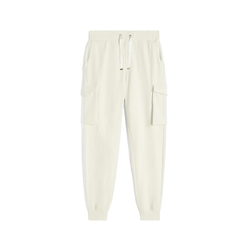 Pantaloni cargo da donna in french terry modal