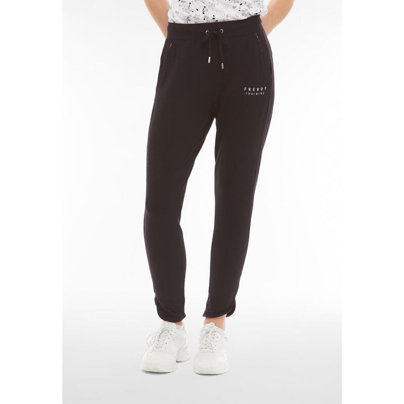 Pantaloni sportivi da donna con micro spacchi sul fondo