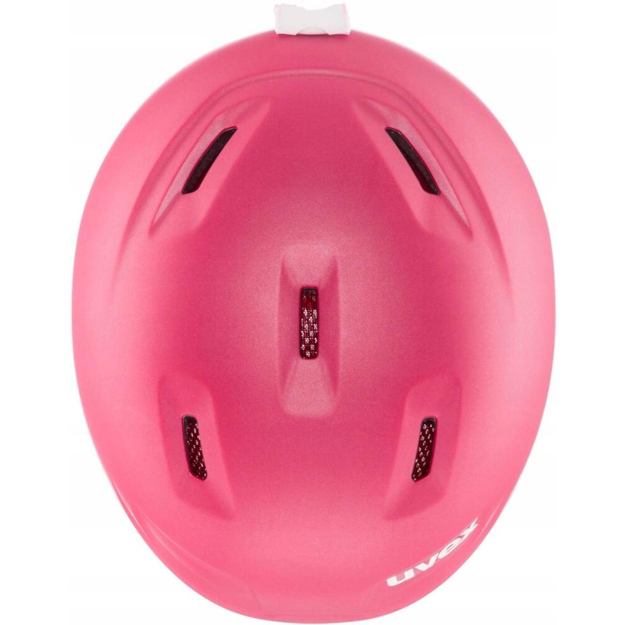 Casque de ski pour enfants UVEX Manic Pro rose mat 51-55 cm