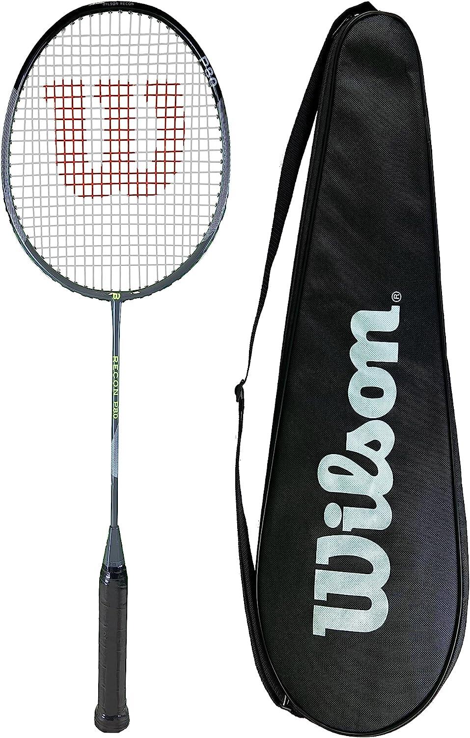 Wilson Recon P80 Badminton Racket Carry Case Shuttles