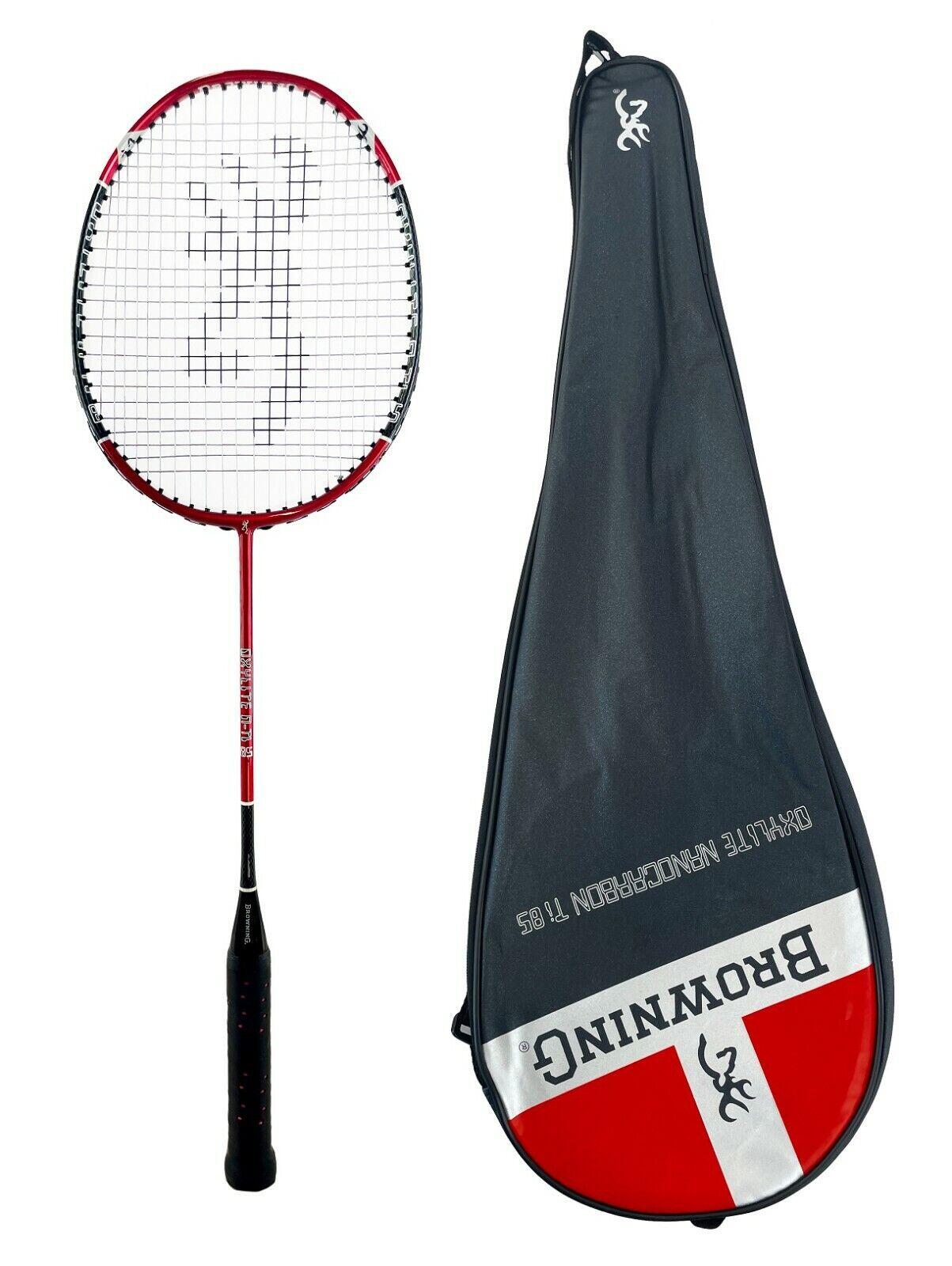 Browning Oxylite 85 Ti Nano Carbon Badminton Racket Twin Set & Shuttles 2/2