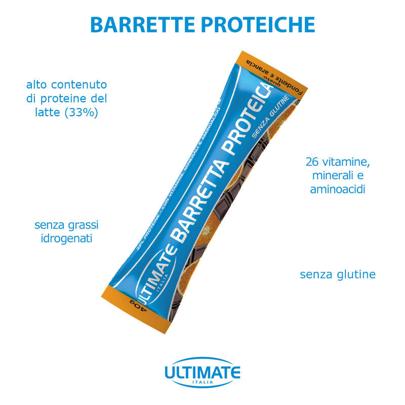 Integratore alimentare - BARRETTA PROTEICA FONDENTE E ARANCIA - 40g