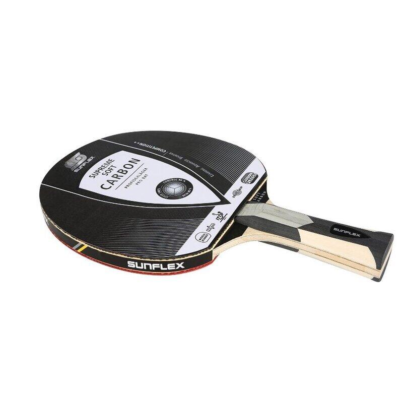 Sunflex - Raquette Tennis De Table Sunflex Supreme Soft Carbon – Contrôle Et Vitesse - Bois Raquette De Tennis De Table - Multicolore - Concave - Decathlon