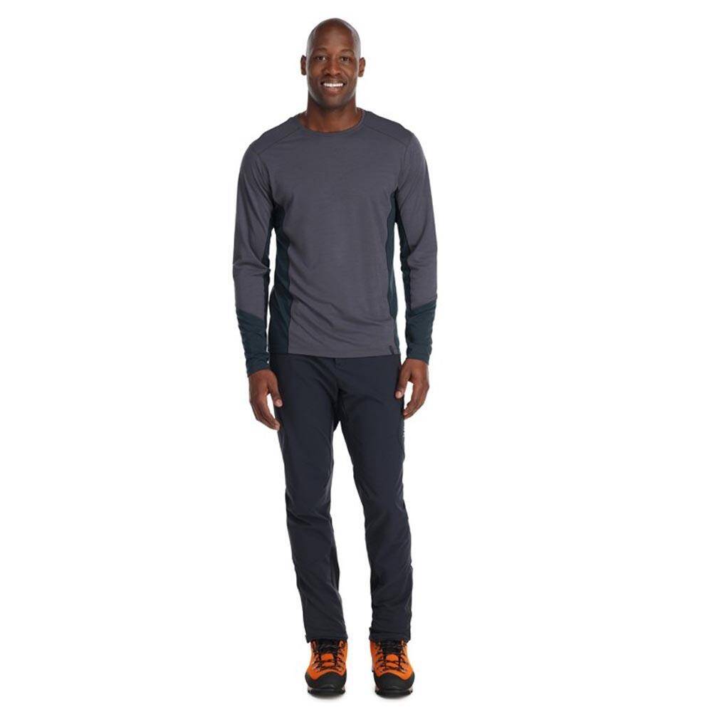 Rab Syncrino Merino Long Sleeve Baselayer Tee Graphene -  5