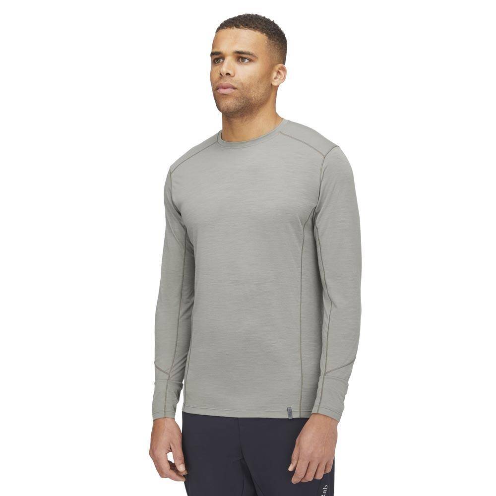 Rab Syncrino Merino Long Sleeve Baselayer Tee Stone -  3