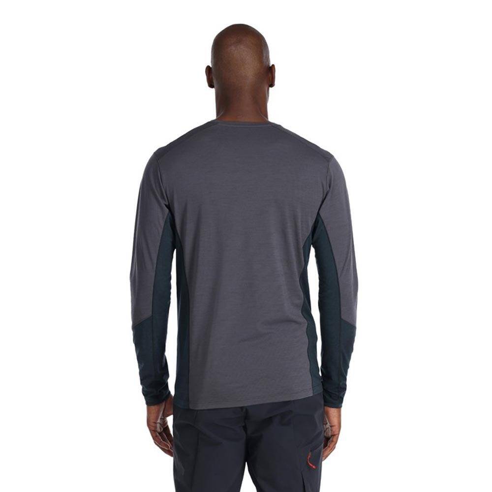 Rab Syncrino Merino Long Sleeve Baselayer Tee Graphene -  4
