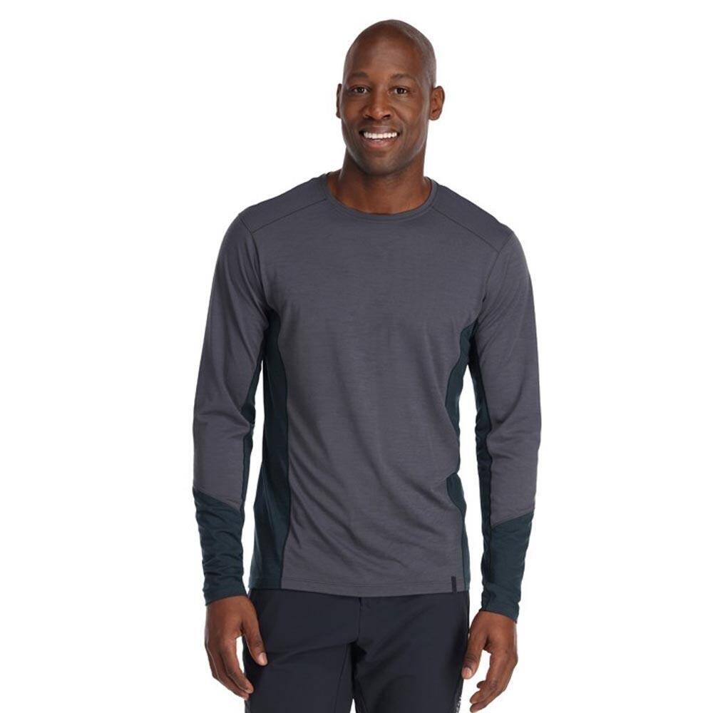 Rab Syncrino Merino Long Sleeve Baselayer Tee Graphene -  3