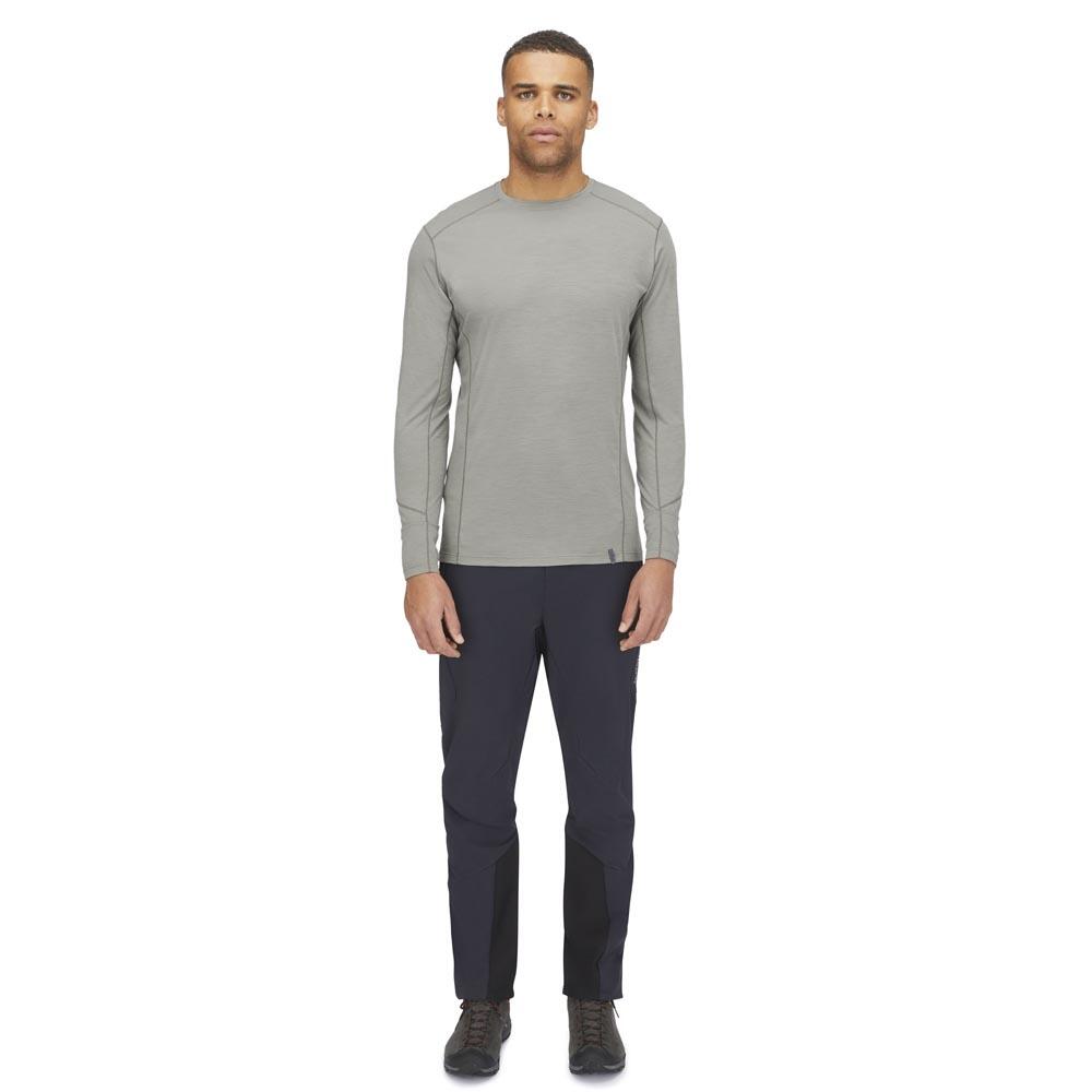 Rab Syncrino Merino Long Sleeve Baselayer Tee Stone