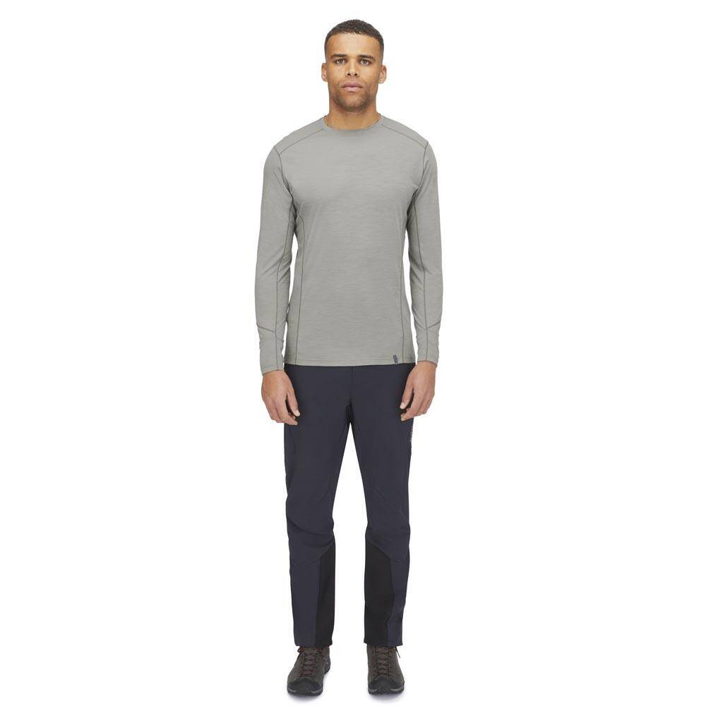 Rab Syncrino Merino Long Sleeve Baselayer Tee Stone -  5