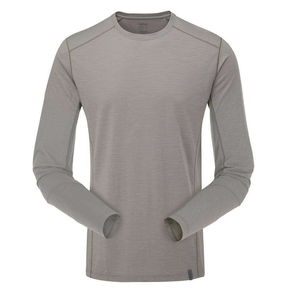 Rab Syncrino Merino Long Sleeve Baselayer Tee Stone -  1