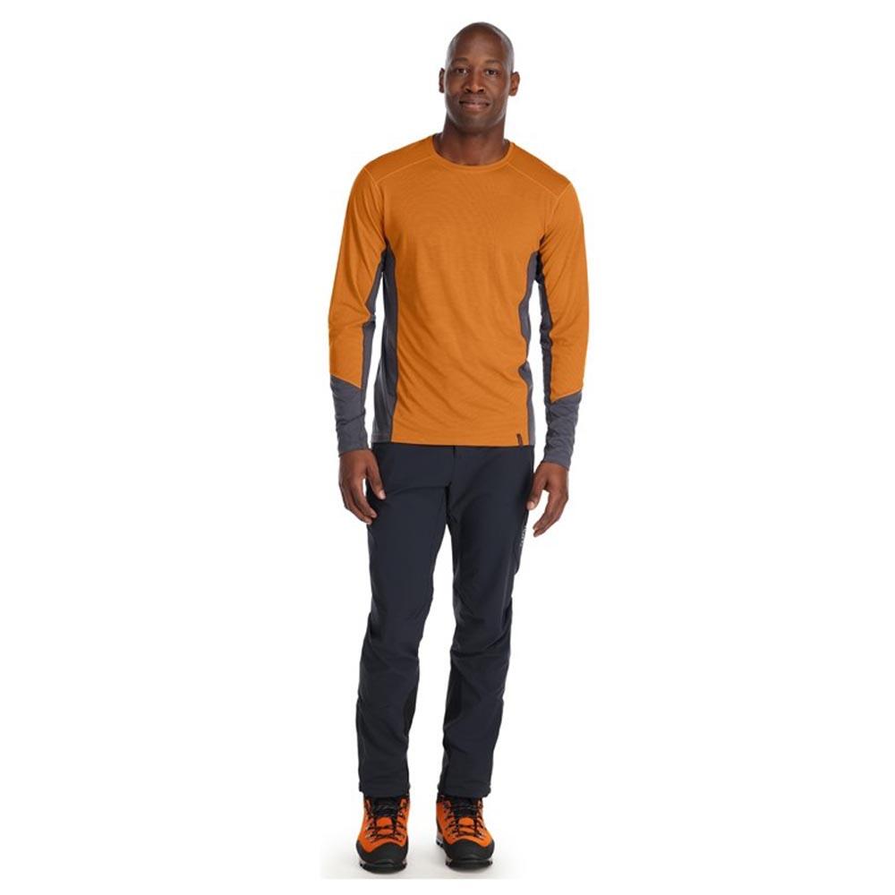 Rab Syncrino Merino Long Sleeve Baselayer Tee Marmalade