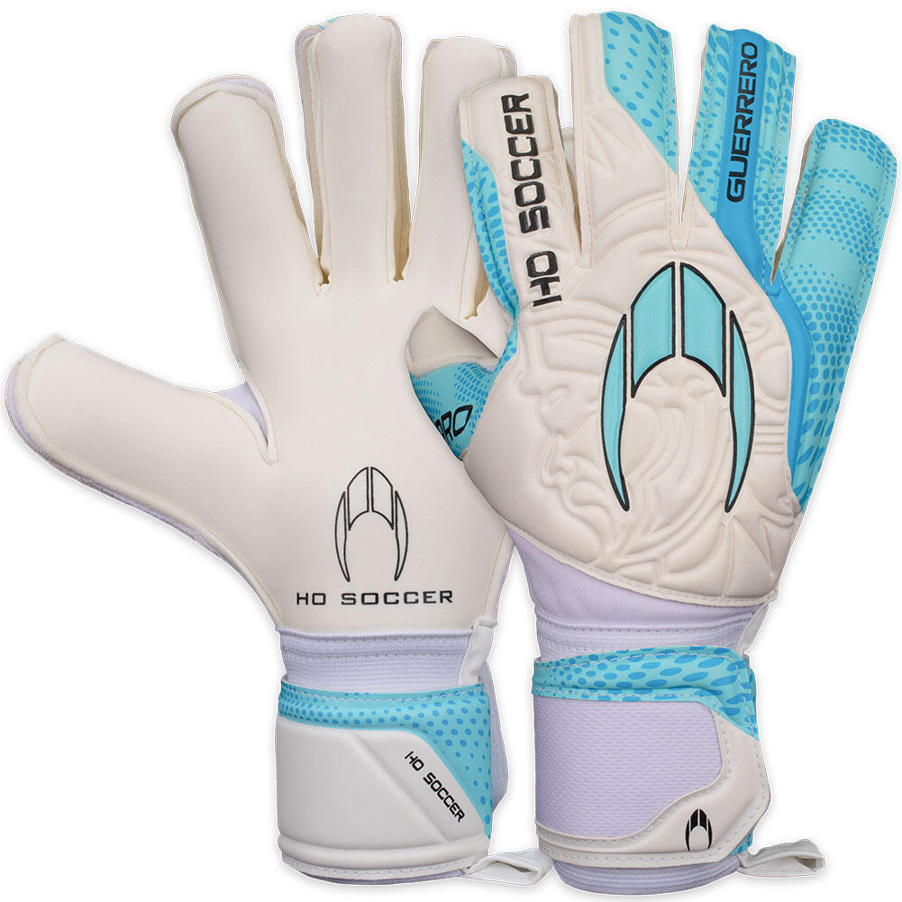 HO Soccer Guerrero Pro Roll/Neg Aqua Junior Goalkeeper Gloves 1/4