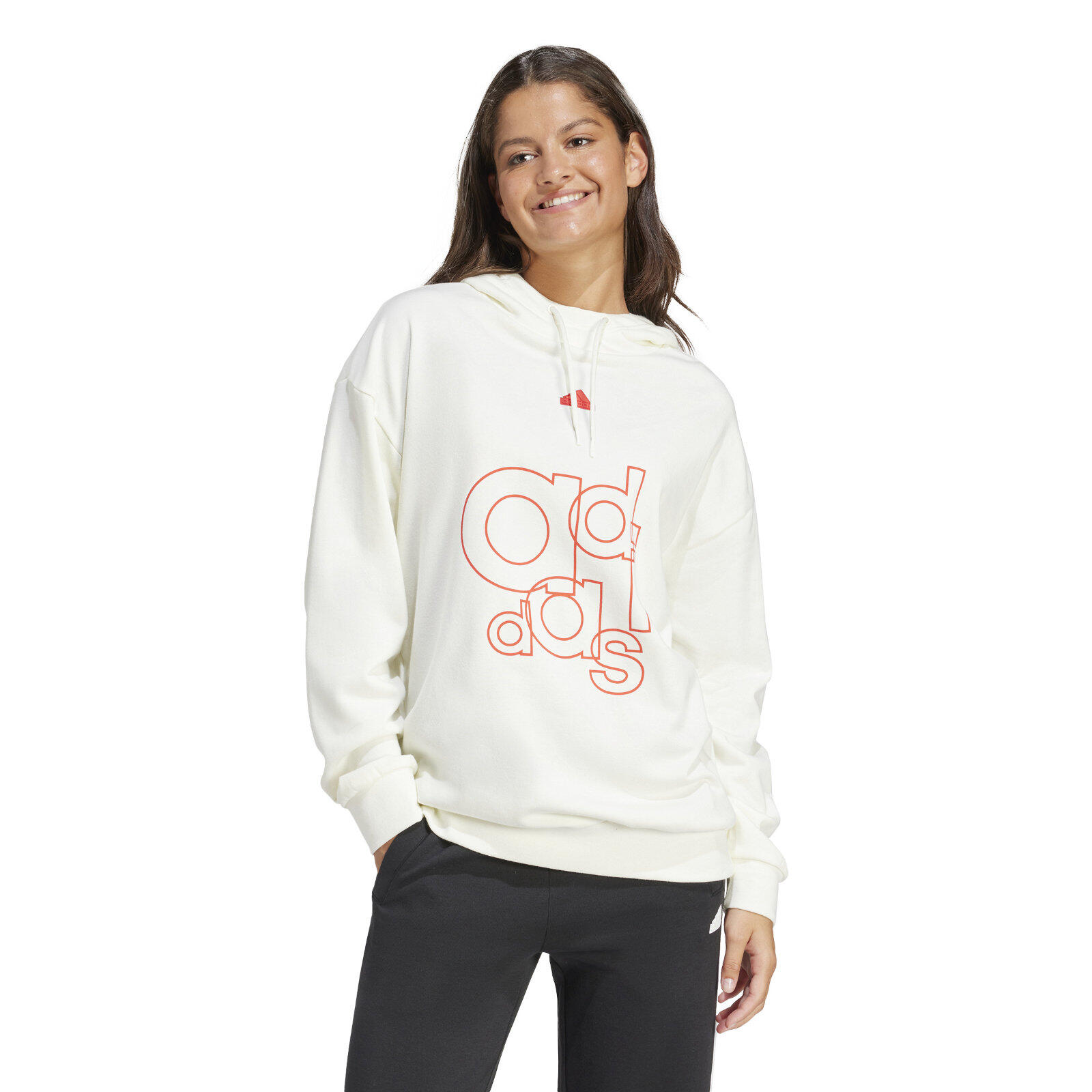 ADIDAS French Terry Print Hoodie für Damen 2/4