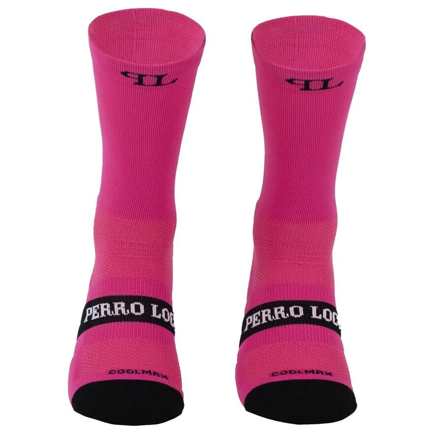 Calcetines Deportivos  Perro Loco unisex Camino de Santiago Rosa 3/3