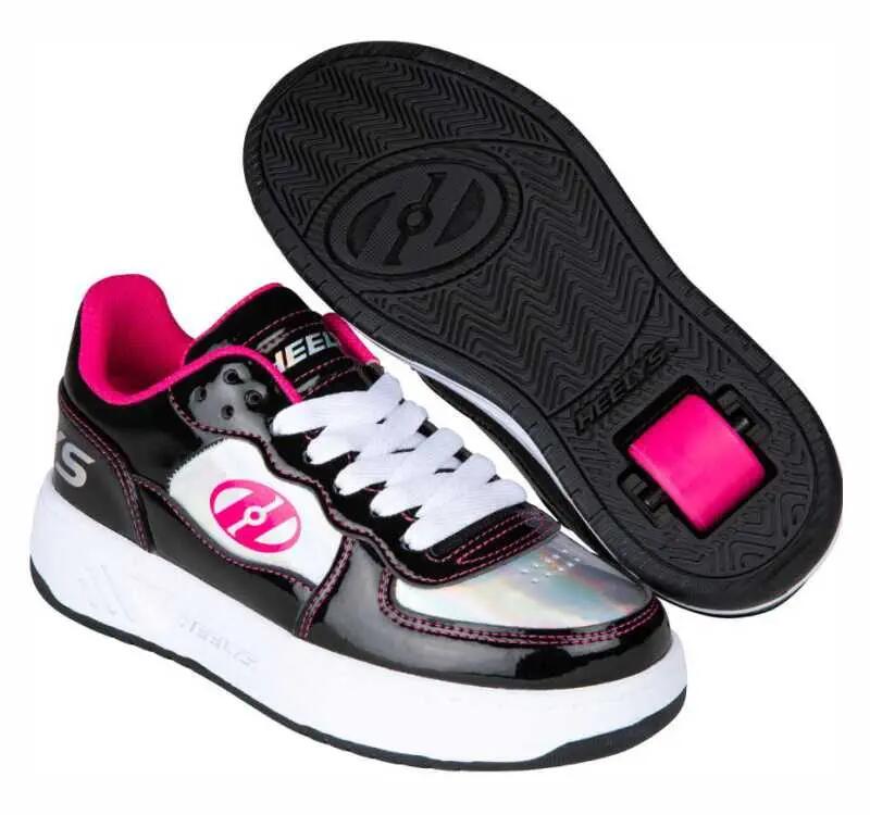 Heelys Rezerve Low Noir/Pink Chaussures à Roulettes