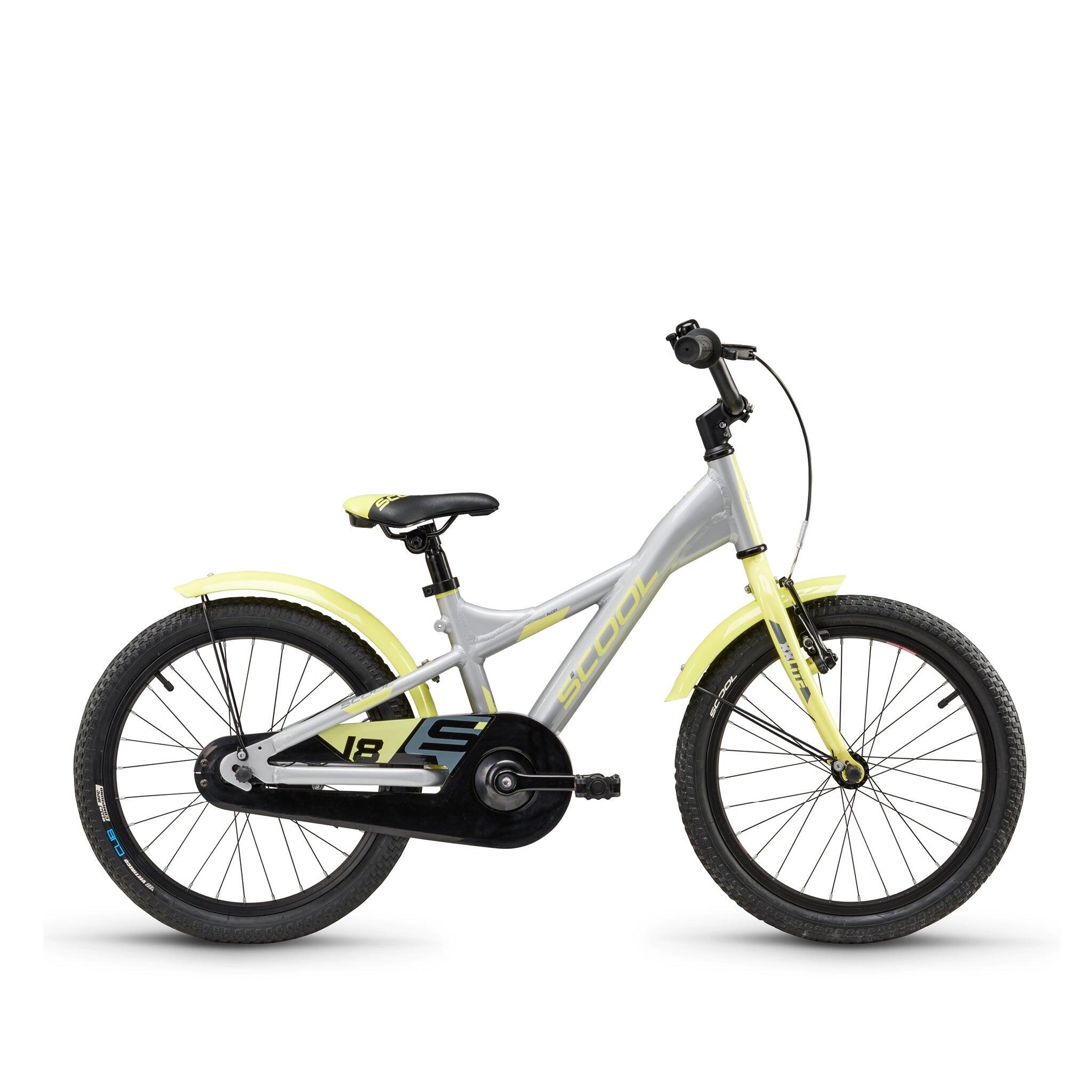 S'COOL Kinderfahrrad Jungen 18 Zoll -  S'COOL Xxlite Silber