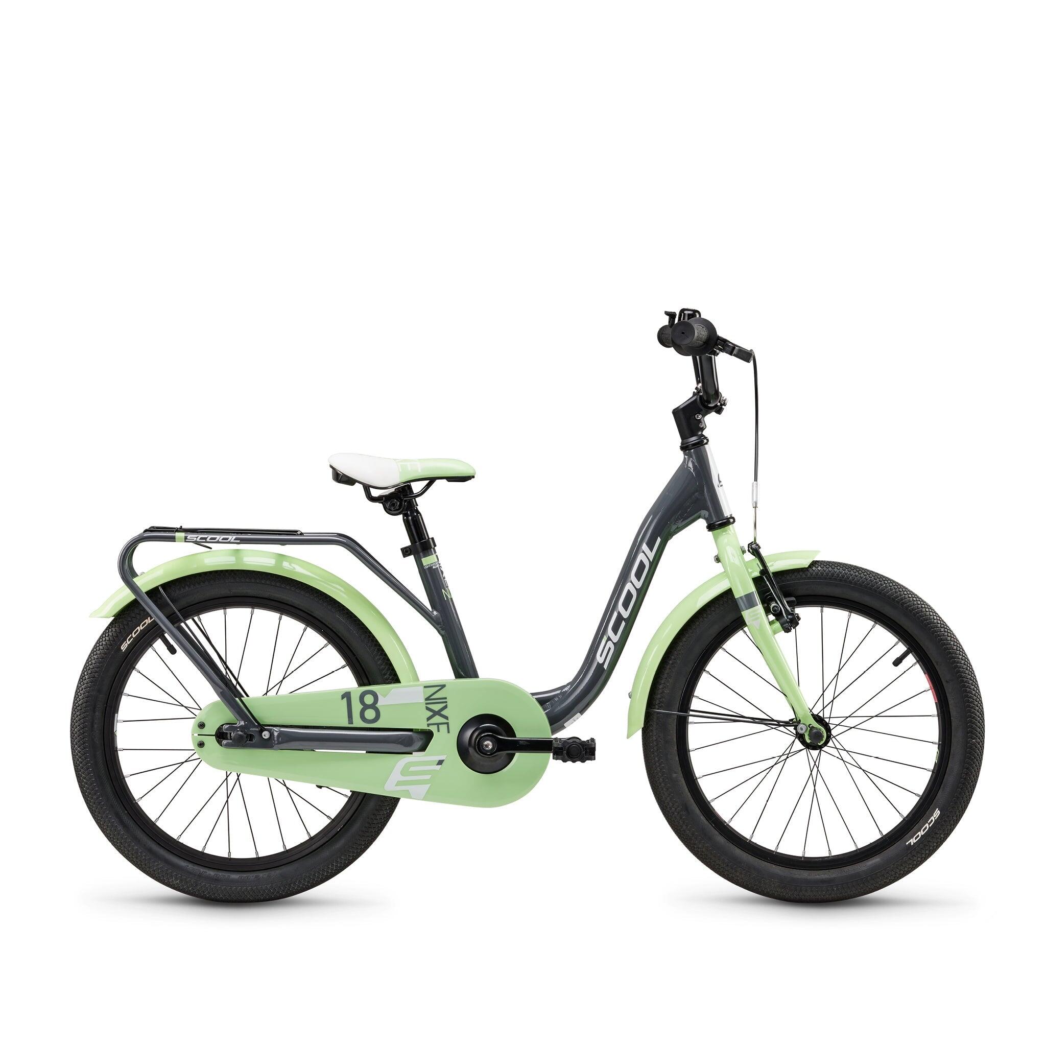 S'COOL Kinderfahrrad Mädchen 18 Zoll -  S'COOL niXe Grau