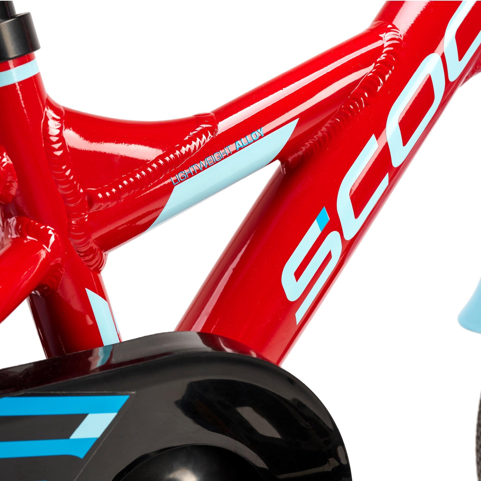 XXlite, 12 Zoll Kinderfahrrad, 1-Gang, Rot/Hellblau, ca. 85–100 cm, ab 2 Jahre 3/8