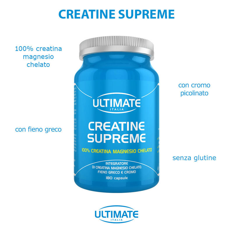 Integratore alimentare - CREATINE SUPREME - 180 cps